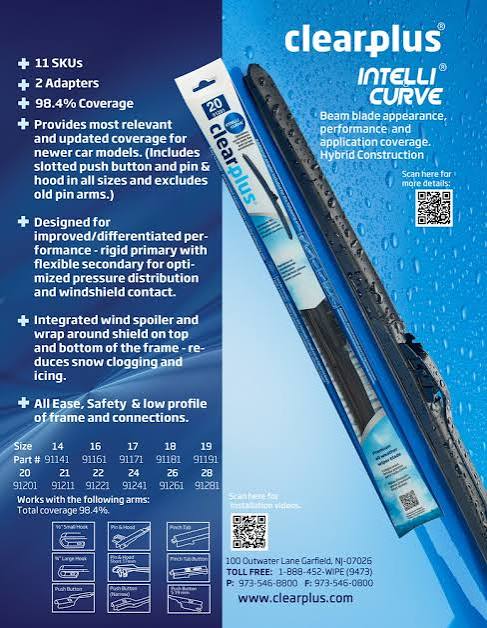 ClearPlus IntelliCurve wiper blades